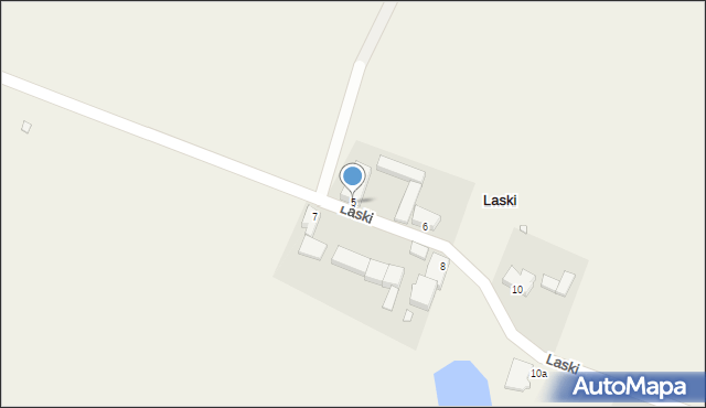 Laski, Laski, 5, mapa Laski