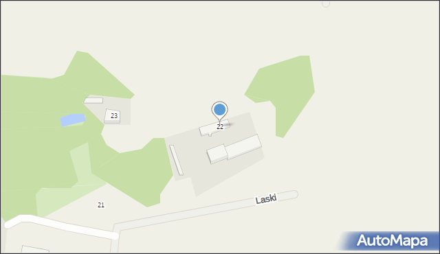 Laski, Laski, 22, mapa Laski