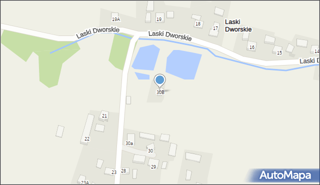 Laski Dworskie, Laski Dworskie, 30B, mapa Laski Dworskie
