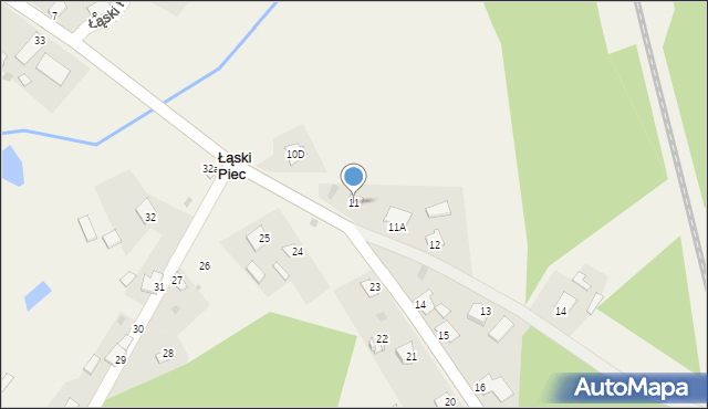 Łąski Piec, Łąski Piec, 11, mapa Łąski Piec