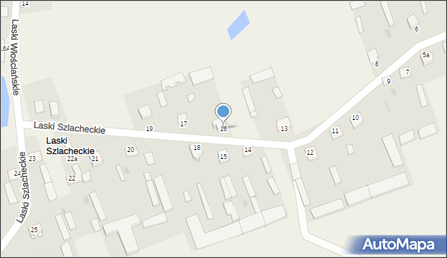 Laski Szlacheckie, Laski Szlacheckie, 16, mapa Laski Szlacheckie