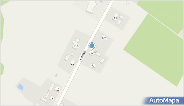 Łasko, Łasko, 12, mapa Łasko