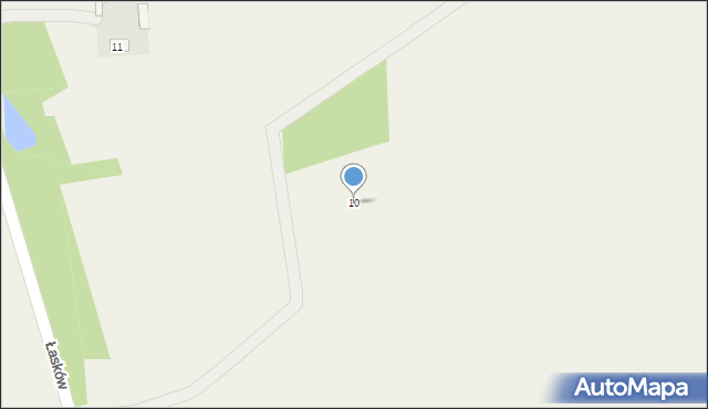 Łasków, Łasków, 10, mapa Łasków