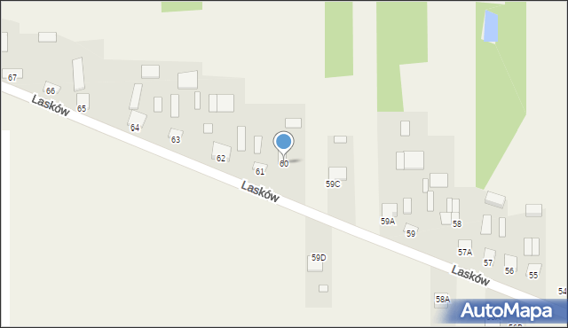 Lasków, Lasków, 60, mapa Lasków