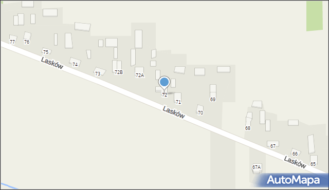 Lasków, Lasków, 72, mapa Lasków