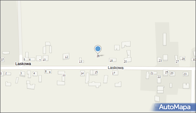 Laskowa, Laskowa, 16, mapa Laskowa