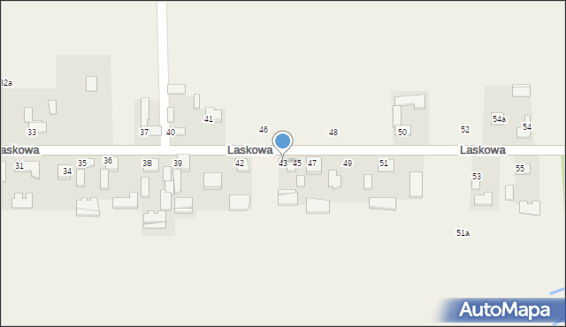 Laskowa, Laskowa, 43, mapa Laskowa
