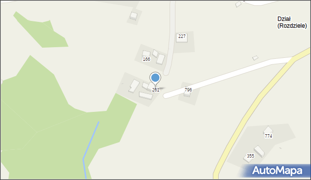 Laskowa, Laskowa, 261, mapa Laskowa