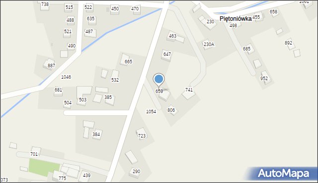 Laskowa, Laskowa, 659, mapa Laskowa