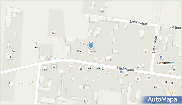 Laskowice, Laskowice, 20, mapa Laskowice