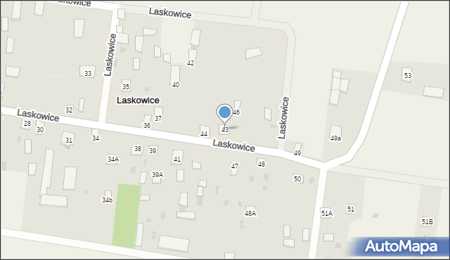 Laskowice, Laskowice, 43, mapa Laskowice