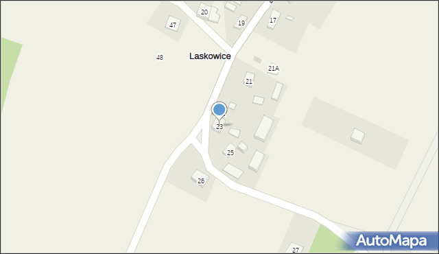 Laskowice, Laskowice, 23, mapa Laskowice