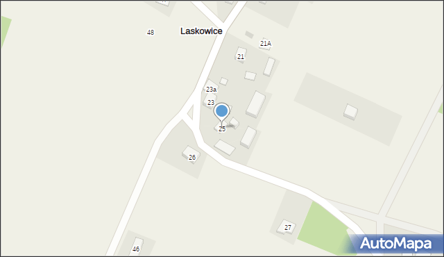 Laskowice, Laskowice, 25, mapa Laskowice