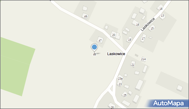 Laskowice, Laskowice, 48, mapa Laskowice