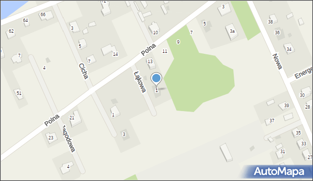 Laskowiec, Łąkowa, 1, mapa Laskowiec