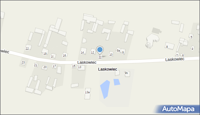 Laskowiec, Laskowiec, 11, mapa Laskowiec