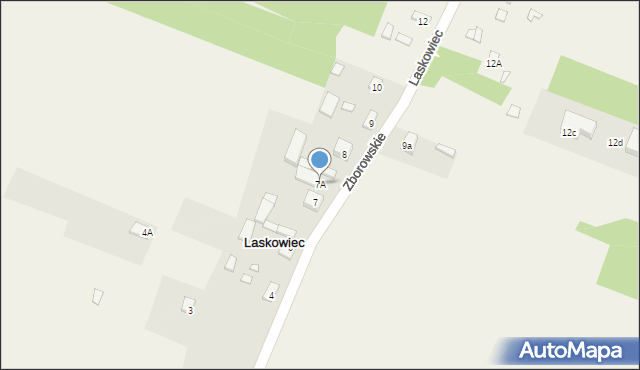 Laskowiec, Laskowiec, 7A, mapa Laskowiec