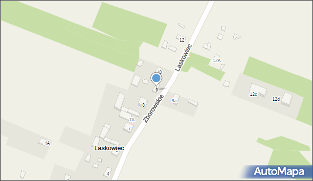 Laskowiec, Laskowiec, 9, mapa Laskowiec