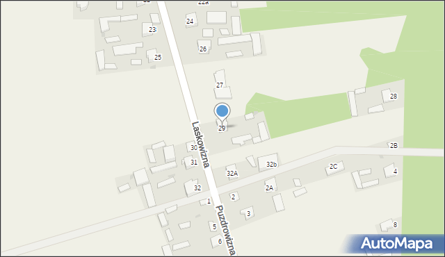 Laskowizna, Laskowizna, 29, mapa Laskowizna