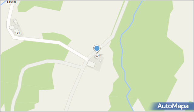 Laskówka, Laskówka, 92, mapa Laskówka