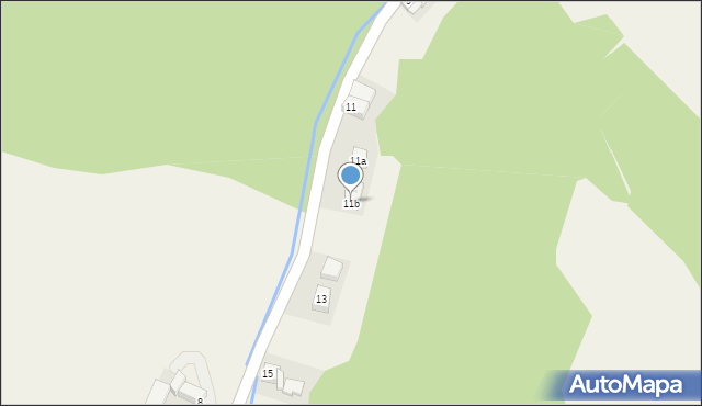 Laskówka, Laskówka, 11b, mapa Laskówka