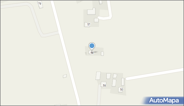 Laskówka Delastowska, Laskówka Delastowska, 58, mapa Laskówka Delastowska