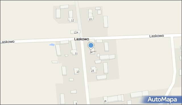 Laskowo, Laskowo, 14, mapa Laskowo