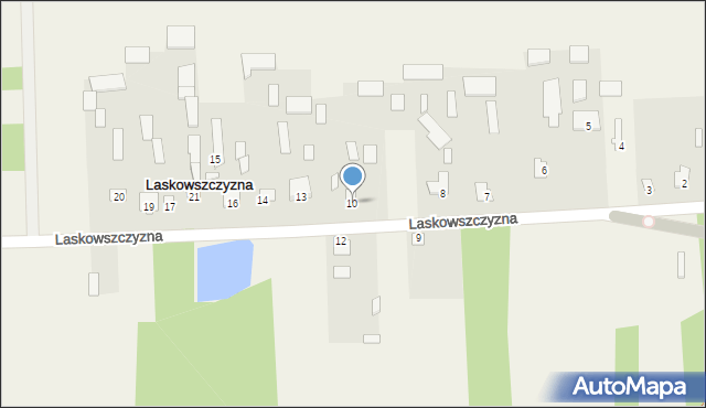Laskowszczyzna, Laskowszczyzna, 10, mapa Laskowszczyzna