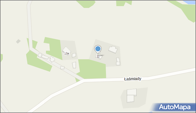 Łaśmiady, Łaśmiady, 12, mapa Łaśmiady