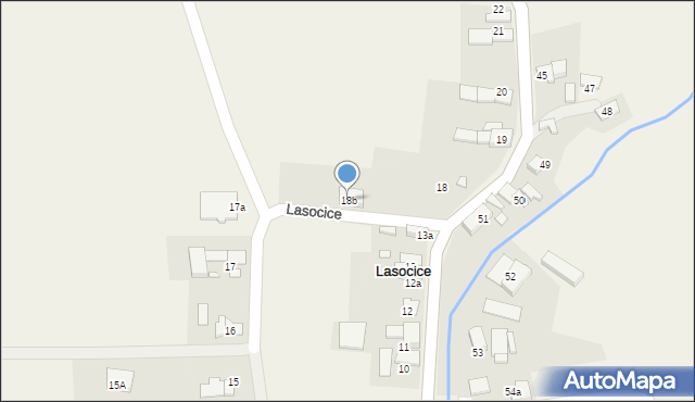 Lasocice, Lasocice, 18b, mapa Lasocice