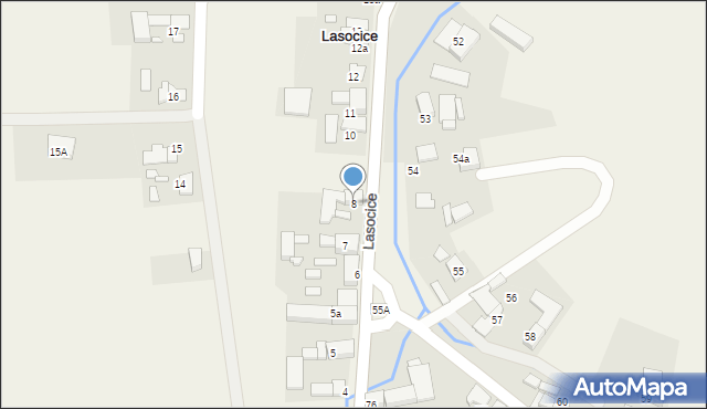 Lasocice, Lasocice, 8, mapa Lasocice