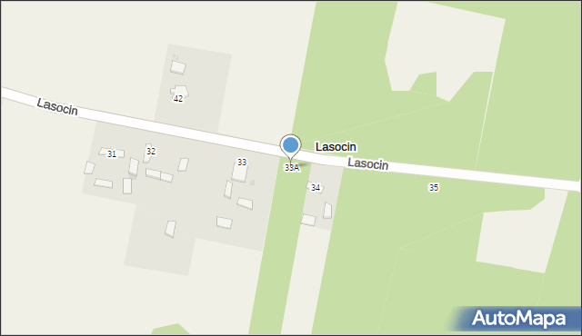 Lasocin, Lasocin, 33A, mapa Lasocin