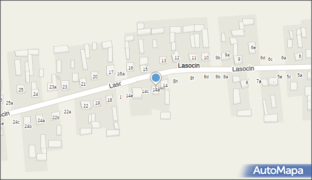 Lasocin, Lasocin, 14a, mapa Lasocin