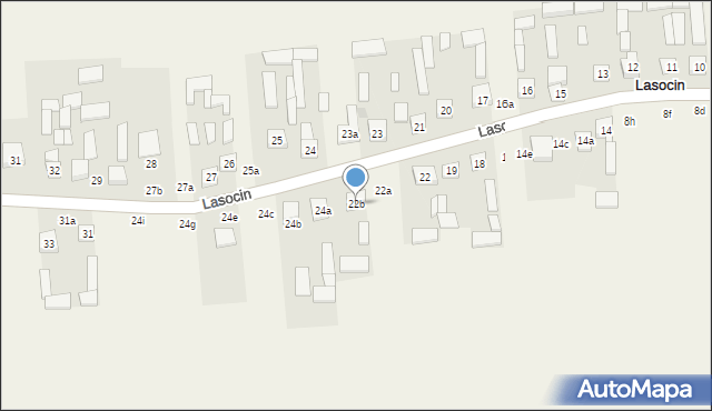 Lasocin, Lasocin, 22b, mapa Lasocin