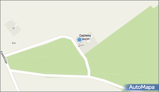 Lasocin, Lasocin, 107, mapa Lasocin