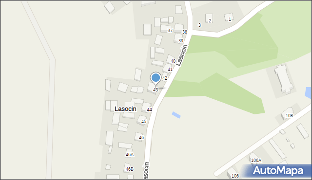 Lasocin, Lasocin, 43, mapa Lasocin