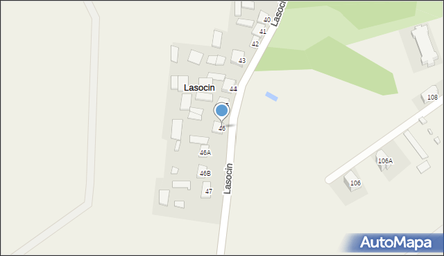Lasocin, Lasocin, 46, mapa Lasocin