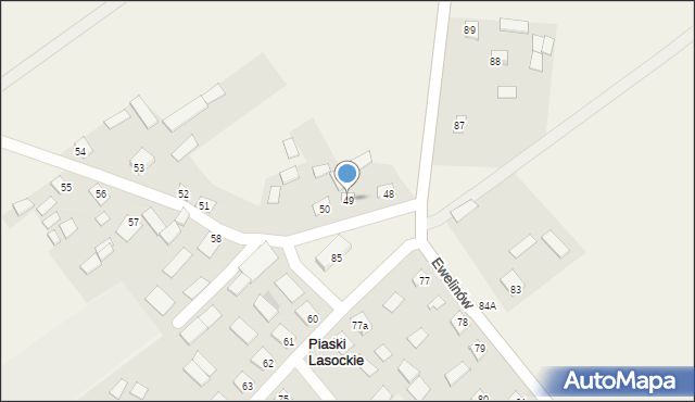 Lasocin, Lasocin, 49, mapa Lasocin