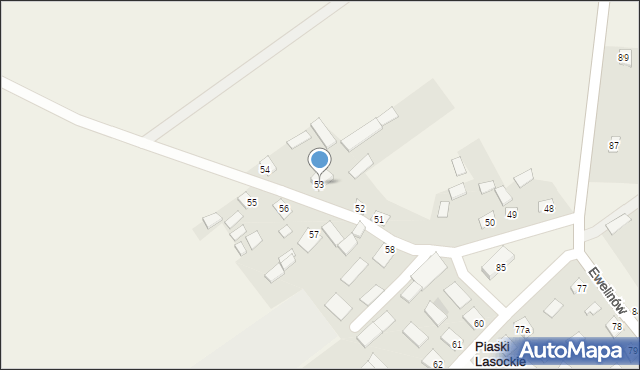 Lasocin, Lasocin, 53, mapa Lasocin