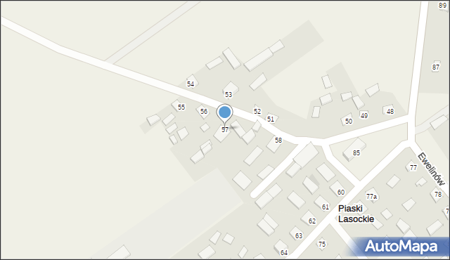 Lasocin, Lasocin, 57, mapa Lasocin