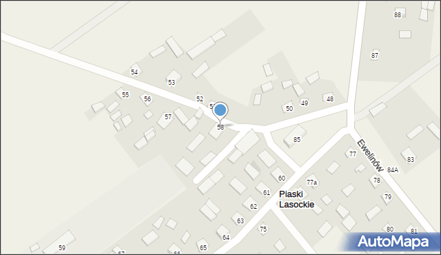 Lasocin, Lasocin, 58, mapa Lasocin