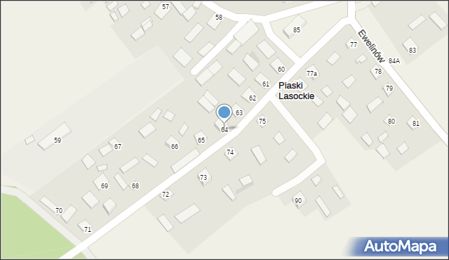 Lasocin, Lasocin, 64, mapa Lasocin