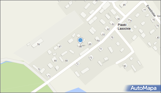 Lasocin, Lasocin, 66, mapa Lasocin