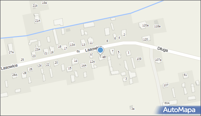 Lasowice, Lasowice, 10A, mapa Lasowice