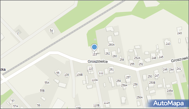 Lasowice, Lasowice, 113, mapa Lasowice