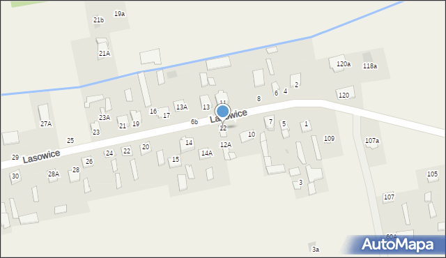 Lasowice, Lasowice, 12, mapa Lasowice