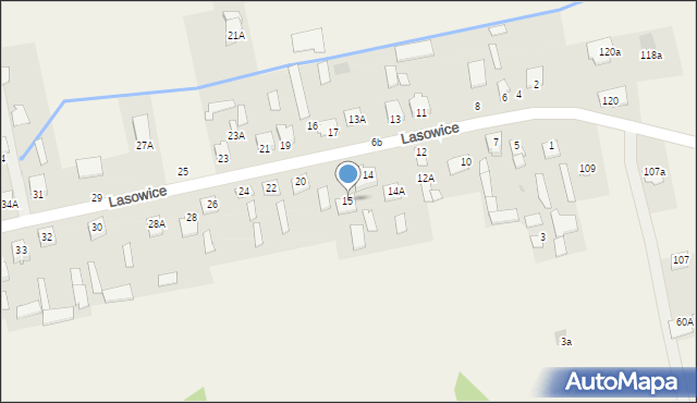 Lasowice, Lasowice, 15, mapa Lasowice