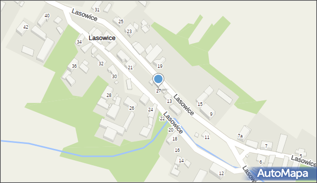 Lasowice, Lasowice, 17, mapa Lasowice
