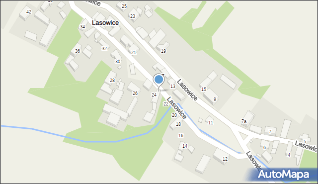 Lasowice, Lasowice, 24a, mapa Lasowice