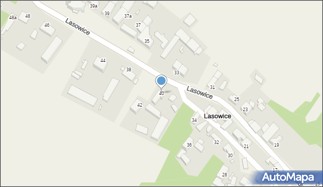 Lasowice, Lasowice, 40, mapa Lasowice